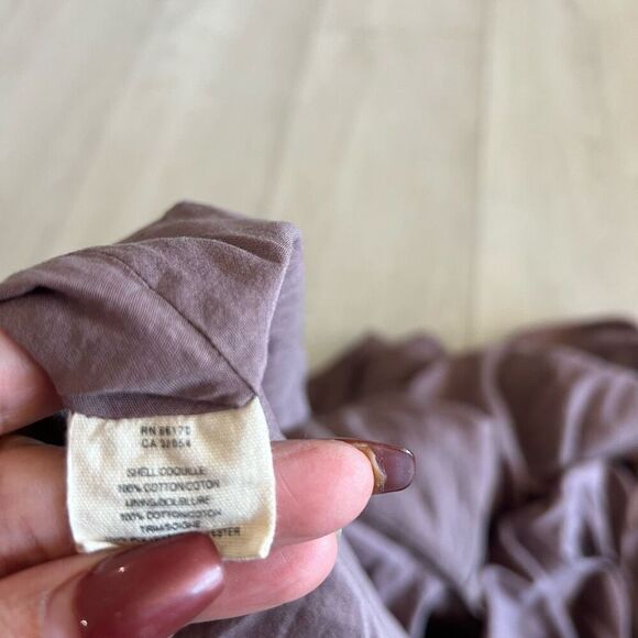 Anthropologie Zehavale Flounced Tiered Boho Gatsby Lace Mini Dress Purple Mink s - Picture 5 of 7